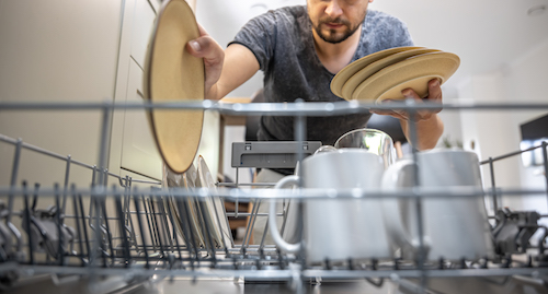 Place properly in the dishwasher