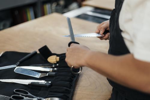 sharpen kitchen knife