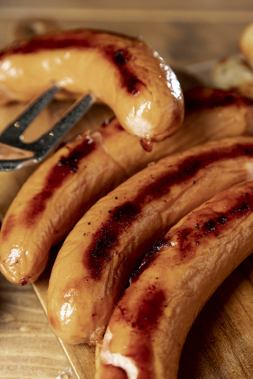 grilled sausages