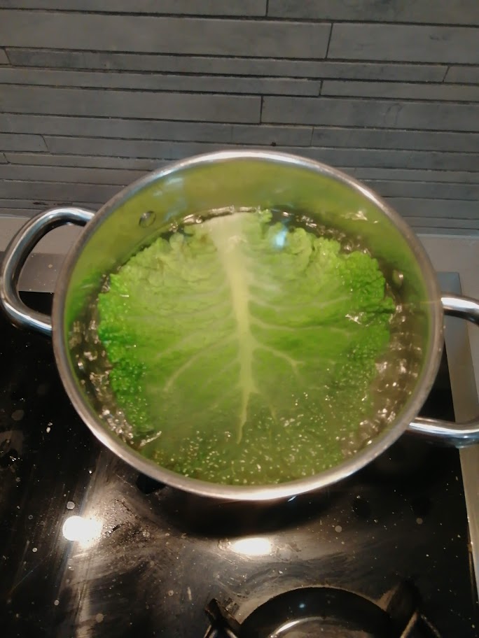 blanching vegetables
