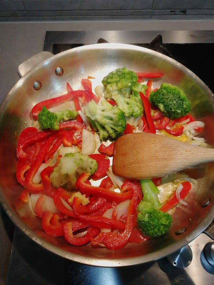 vegetables cooked in chips