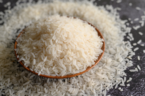 white rice bowl