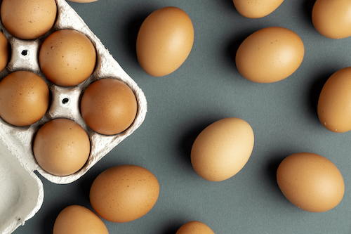egg in presentation packaging