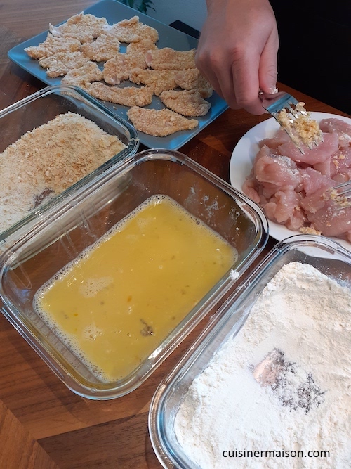 egg flour breadcrumbs mix