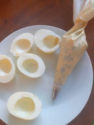 Mimosa egg filling