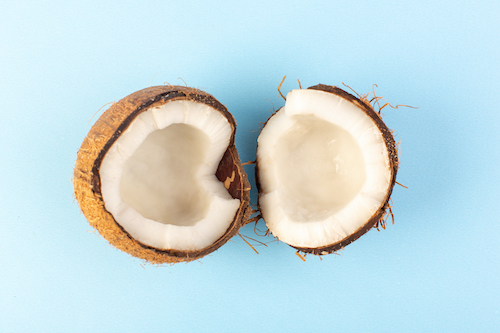 Copra the coconut pulp