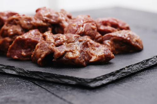 diced game-meat