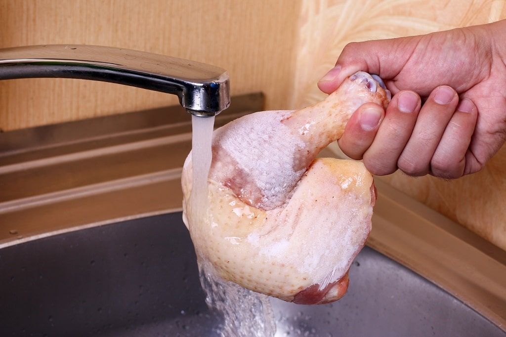 How to cut frozen chicken at home