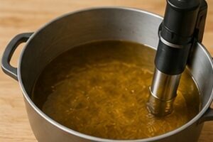 Can you use an immersion-fryer in a casserole or a frying pan