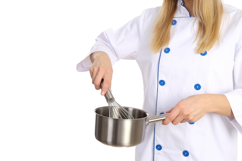 Cook boiling in the pan