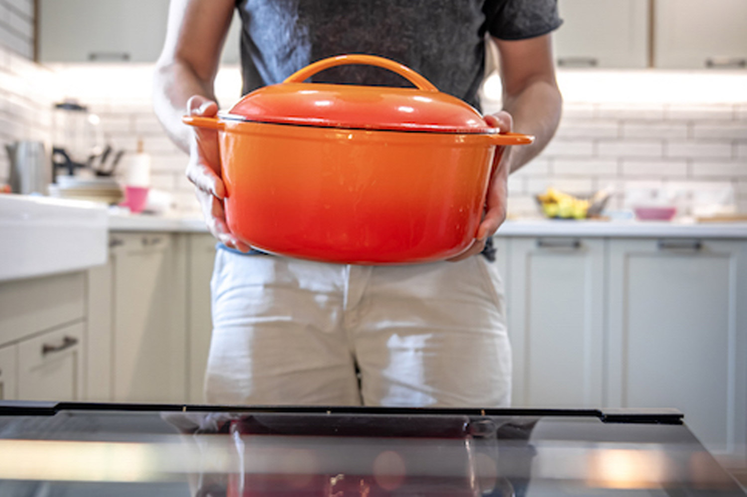 How do you take care of your cast iron casserole?