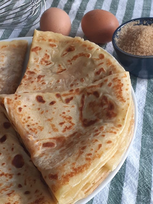 The Recipe for Fluffy Brown Sugar Pancakes for Mardi Gras!