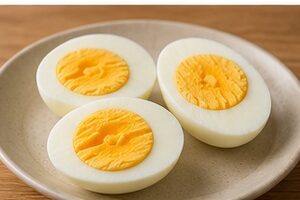 Overcooked eggs, green circle around the yolk: what to do?
